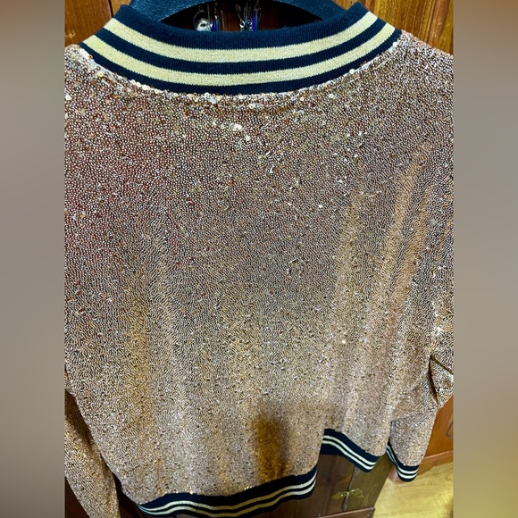 NWT NEW TORRID 2X 18-20 Gold Sequinned Jacket - Picture 3 of 7